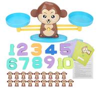 Monkey Balance Counting Math Games,Cool Math Educational Toys for Kids 3 4 5 Year Olds (Monkey Brown)