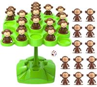 Monkey Balance Game - Fun Stack & Wobble plastic Game for Kids & Family, Educational Dexterity & Coordination Toy, Party Game or Gift