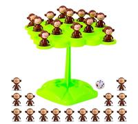 Monkey Balance Toy - Green/Brown, Early Learning Toys, Focus Training Game, 64 Piece Set, Monkey Scale Math Toy, Cute Animal Design, Educational Balancing Game | Kids, Boys, Girls, Preschoolers, Kinde