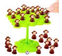 Monkey Balance Tree Toy, Fun Interactive Counting Balancing Game, Preschool Educational Monkey Toys Balancing Board Game For Kids Boys Girls Aged 3＋, Random Color