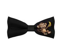 Monkey Banana Men's Bow Tie Adjustable Pre-Tied Bow Double Fold Business Bowties for Wedding Party