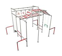 Monkey Bar Store Climbing Frame Monkey Bars - the NINJA (RED)