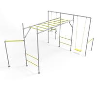 Monkey Bar Store The TIGER Climbing Frame Monkey Bars from the Galvanised Steel Construction