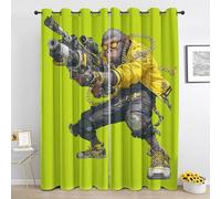 Monkey Blackout Curtains, Funny Animal Chimpanzee Curtain for Bedroom, Living Room Home Decor Window Drape, Eyelet Thermal Curtains & Drapes 2 Panels 46 x 54 Inch