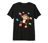 Monkey Bouldering Indoor Wall Climbing Mountain Climbing Premium T-Shirt