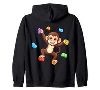 Monkey Bouldering Indoor Wall Climbing Mountain Climbing Zip Hoodie