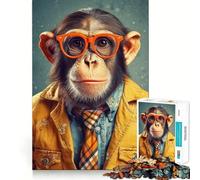 Monkey Business 1000 Pieces Jigsaw Puzzles for Teenagers Memory Train Smooth Thick Home Game Birthday Art Gift (50x75cm)