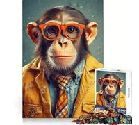 Monkey Business 1000 Pieces Jigsaw Puzzles for Teenagers Memory Train Smooth Thick Home Game Birthday Art Gift (50x75cm)