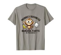 Monkey Business Banana Farts In Progress T-Shirt