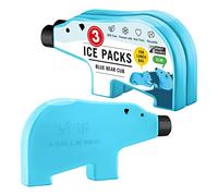 Monkey Business Bear Ice Packs Cute Ice Packs/Reusable Long Lasting Lunch Bag Coolers/Fun Coolers Perfect for Your Kid's Lunch Box/Super Saver Pack Bear Cub (Pack of 3)