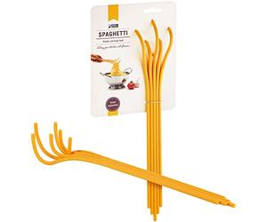 Monkey Business Fun Spaghetti-Shaped Plastic Spaghetti Spoon/Pasta Fork from a Series of Pasta-Inspired Kitchen Gadgets | Cool Pasta Spoon to Claw and Serve Pasta | Original Kitchen Accessories | by