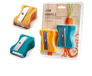 Monkey Business Karoto 2 - 2-in-1 Carrot Sharpener & Julienne Peeler | Fun Kitchen Gadget for Veggie Ribbons & Strips | Unique Gift Idea for Foodies & Home Cooks | Dishwasher Safe, BPA-Free