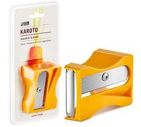 Monkey Business Karoto Carrot Sharpener & Vegetable Peeler - Fun and Unique Kitchen Gadget for Carrots, Cucumbers, and More (Yellow)