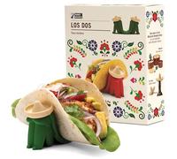 Monkey Business Los Dos Silicone Taco Holders - Fun, Mess-Free Taco Stands for Secure and Hands-Free Filling - Set of 2 Novelty Taco Holders