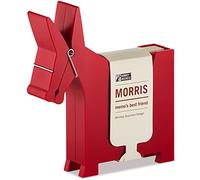 Monkey Business Morris The Donkey: Desktop Memo Holder |Cute Desk Accessories & Office Supplies | Funny Desk Decor & Office Accessories |Desk Supplies: Holders & Dispensers | Sticky Note Holder, Red