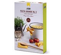 Monkey Business Pasta Shaped Silicone Kitchen Tools in a Gift Box / 2 of Our Big Pasta Shaped Kitchen Gadgets/Farfalloni Shaped Pot Grips, and Ravioli-Shaped Spoon Rest/Pasta Grande No. 2