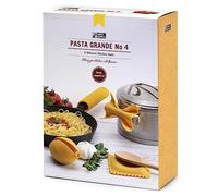 Monkey Business Silicone Kitchen Tools in Gift Box/ 4 Big Pasta Shaped Kitchen Gadgets/Farfalloni Pot Grips, Ravioli Spoon Rest, Conchiglie Lemon Squeezer and Penne Pan Grip/Pasta Grande No. 4