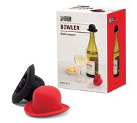 Monkey Business Silicone Wine Stopper | Seals Bottle and Keeps Wine Fresh/Cute Wine Accessories/Kitchen Gadgets/Bowler Hat Bottle Stopper (Set of 2)