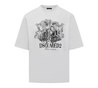 Monkey Business T-shirt - male - Dsquared2 - T-Shirts - White - L - Tops L