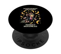 Monkey business unlocked | Monkey design, retro fun PopSockets Adhesive PopGrip