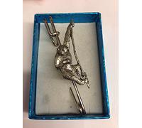 Monkey Chimpanzee PP-A35 kilt pin Scarf or Brooch pin pewter emblem 3" 7.5 cm