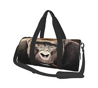 Monkey Cigar Baboons Smoking Cigarette Travel Duffel Bags Gym Sports Luggage Large Travel Tote Bag Overnight Weekend Bags for Man and Women