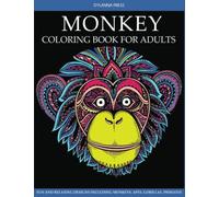 Monkey Coloring Book for Adults