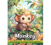 Monkey: Coloring Book for Adults with Monkey for Stress Relief and Relaxation