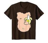 Monkey Costume Ape Gorilla Costume Monkey T-Shirt, Youth, Brown, 2T