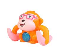 Monkey Crawling Toy - 5.12 Inch Animal | Smart Motion Feature - Interactive Crawling Monkey Toy Promoting Hand Eye Coordination Sensory Play | ABS Figure - Toddler Party Celebration Entertainment