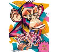 Monkey Cubism Coloring Book