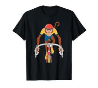 Monkey Cyclist Illustration For Bike Lovers T-Shirt