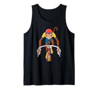Monkey Cyclist Illustration For Bike Lovers Tank Top