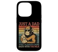 Monkey Dad, Just A Dad Who Always Came Back With The Milk Case for iPhone 14 Pro