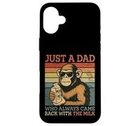 Monkey Dad, Just A Dad Who Always Came Back With The Milk Case for iPhone 16 Plus