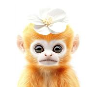 Monkey Diamond Painting Animal Diamond Art Kits Adults Beginners DIY 5D Full Drill Square Gem Crystal Art Rhinestone Embroidery Paintings Crafts Picture Home Wall Decor, Gifts for Women 70x95cm y1-40