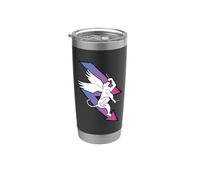 Monkey Drummer with Dramatic Lightning Bolt Vibe Stainless Steel Insulated Tumbler