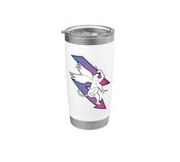 Monkey Drummer with Dramatic Lightning Bolt Vibe Stainless Steel Insulated Tumbler
