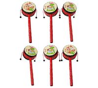 Monkey Drums Rattle Drum Rattle Toy Shaking Drum Kid Educational Toy Chinese Traditional Percussion Instrument Percussion Instrunment
