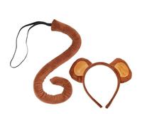 Monkey Ears Head Band - Monkey Ear | Monkies Ears Costume | Headband Set | Animal Dress Up Props for Boys Girls Holiday Party Carnival Halloween Carnival Stage Performance Masquerade Cosplay Birthday