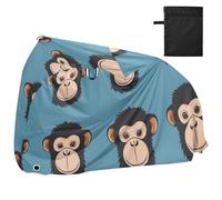 Monkey Face Blue Simple Waterproof Covers for Bike with Lock Holes Anti Dust Rain Snow UV Storage Electric Bike Cover Fits for Most funda impermeable para bicicleta