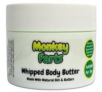 Monkey Farts Whipped Body Butter - 150g - Natural Oils and Butters - Fruity Scent - Vegan Friendly - Puddle of Wax - Made in the UK