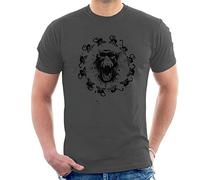 Monkey Fever 12 Monkeys Men's T-Shirt Charcoal