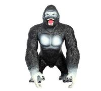 Monkey Figures, Gorilla Figurines - Roaring Action Figure Gorilla - Jungle Animals, Wild Life Jungle Animal Model, Cake Toppers, Desktop Decoration for Boys Girls