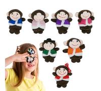 Monkey Finger Puppet - Plush | Plush Monkey Hand Puppets For Bedtime Storytelling | Soft Felt Animal Finger Puppets For Kids Preschool Interactive Play