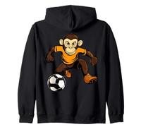 Monkey Football Zip Hoodie