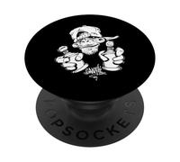 Monkey Graffiti Hip Hop Rap Music Ape Graphic Apparel PopSockets Adhesive PopGrip