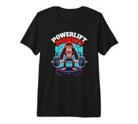 Monkey Gym Powerlifter Squat Bench Deadlift Premium T-Shirt