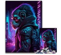 Monkey Human 1000Pc Adults Jigsaw Puzzle Puzzles for Adults Challenging DIY Brain Teaser, Perfect Family Game Or Decorative Gift 26X38CM/10.23x14.96inch