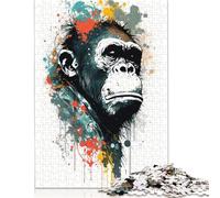 Monkey II Puzzle 1000 Pieces Jigsaws Wooden Puzzle for Adults And Teenager Puzzles for Adults Teens 1000pcs (75x50cm)
